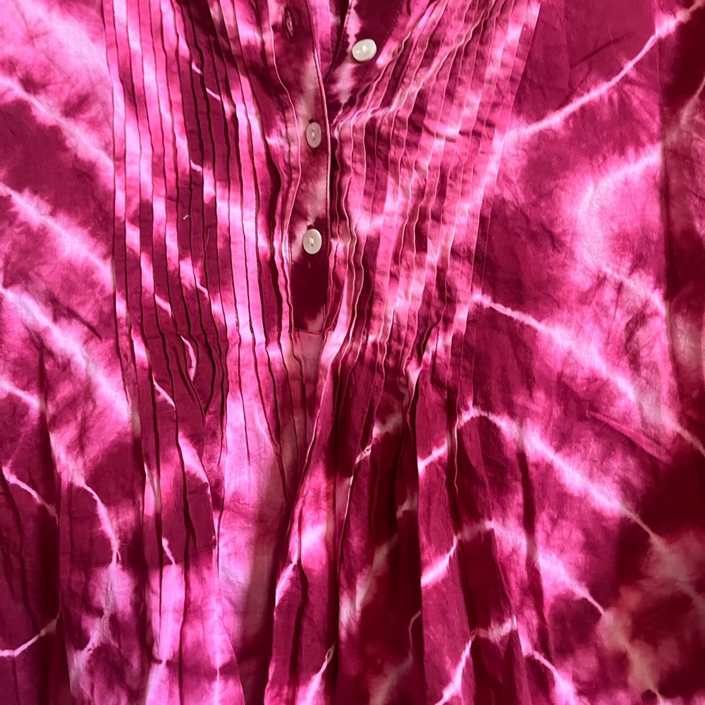 CHICO Women's Pink Tie-Dye Top - Picture 6 of 8